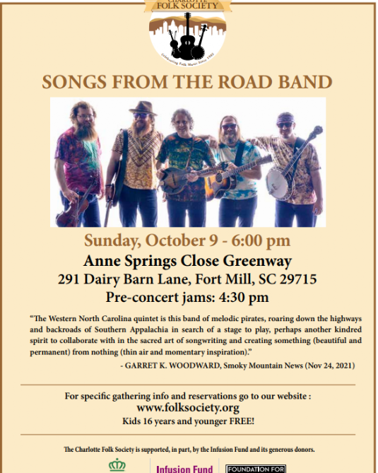 Charlotte Folk Society THE ROAD BAND
